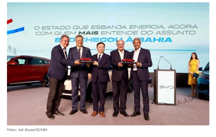 Lançamento das fábricas da BYD em Camaçari marca início de novo capítulo na indústria automobilística brasileira