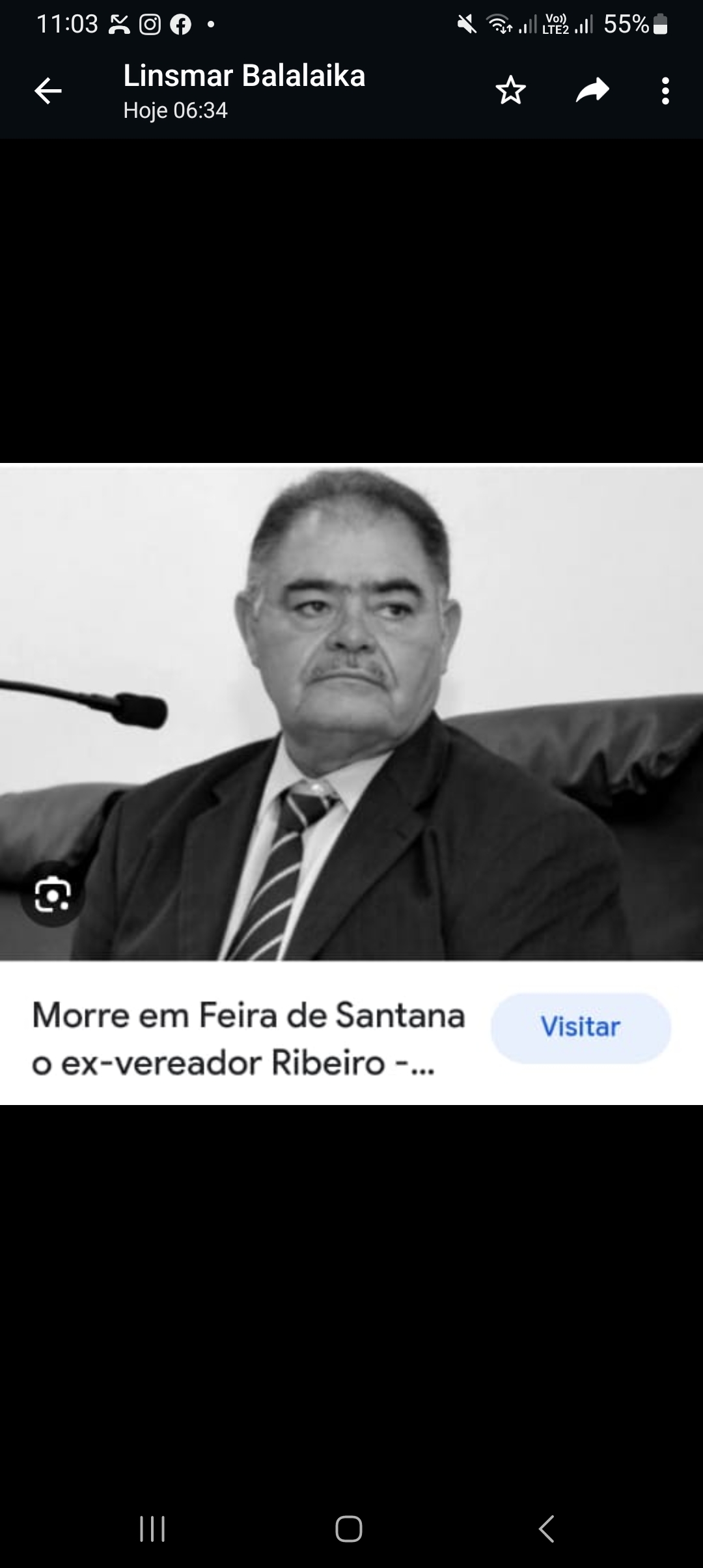 Presidente Eremita Mota decreta luto na Câmara pela morte do ex-vereador Ribeiro
